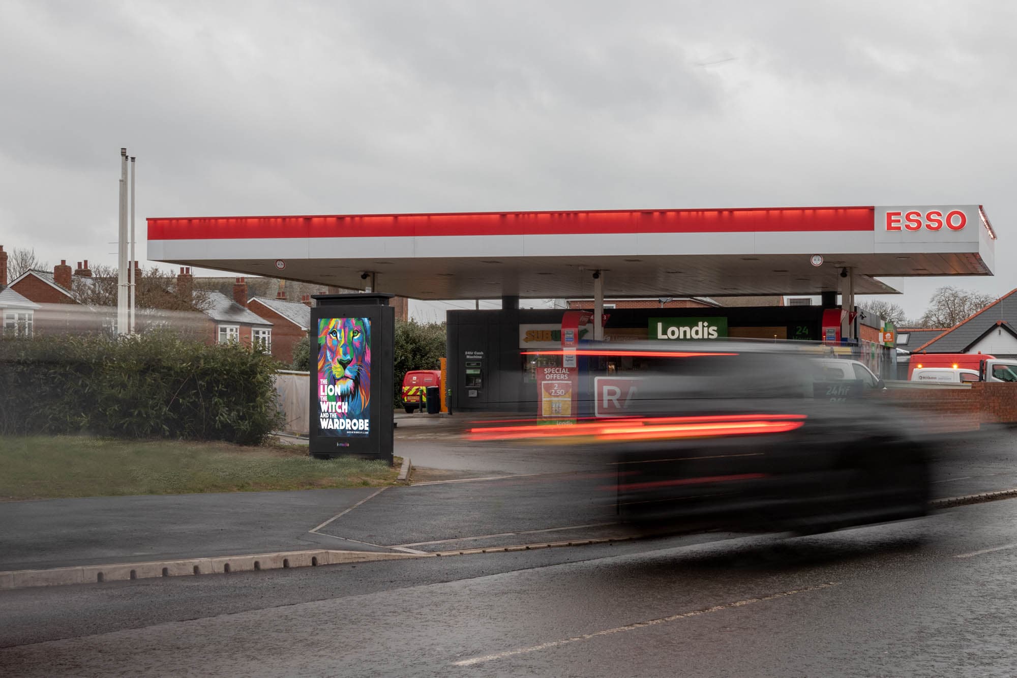 Digital billboard background